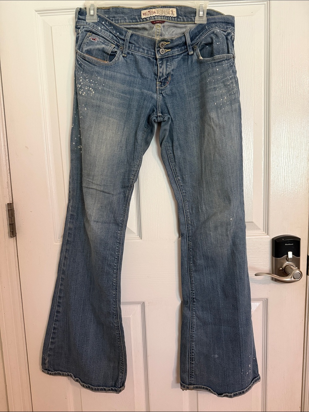 Hollister Light Blue Flared Jeans size 5 Y2K